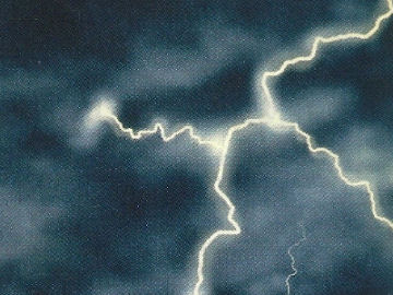 Immagine scarica elettrica di un fulmine