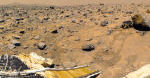 Veduta paesaggio di Marte