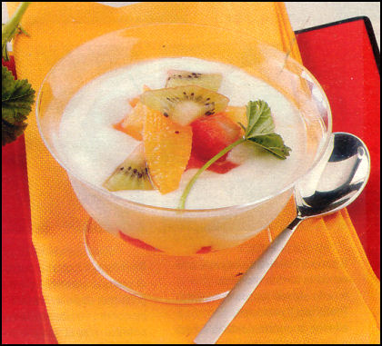 Ricette Dessert Gelati - Crema di yogurt e frutta