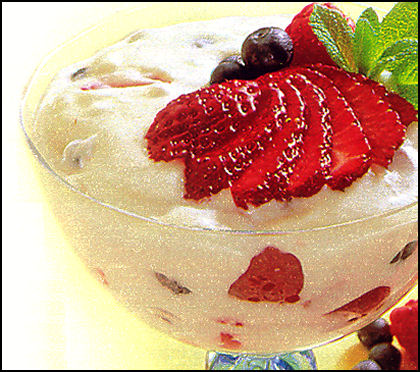Ricette Dessert Frutta - Frutta alla crema