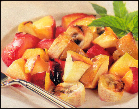 Ricette Dessert Frutta - Frutta mista caramellata