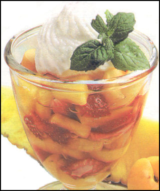 Ricette Dessert Frutta - Frutta mista all'amaretto