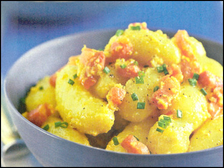 Ricette Contorni - Patate in salsa carbonara