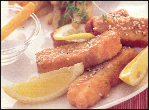 Ricette Pesce - Bastoncini croccanti di salmone
