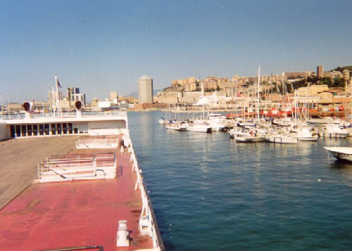 porto Genova dalla nave-bar