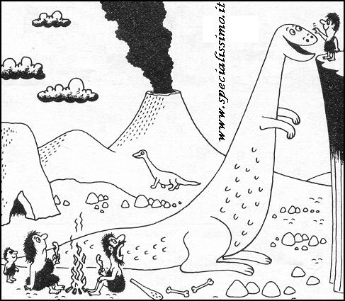 Vignette Preistoria - Dinosauro - coda