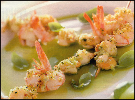 Ricette Crostacei Molluschi - Spiedini alla marinara