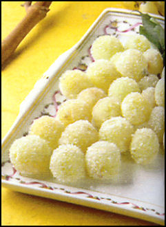 Ricette Dessert Frutta - Uva brinata