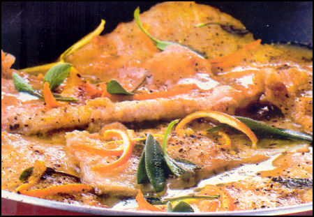 Ricette Secondi - Scaloppine all'arancia