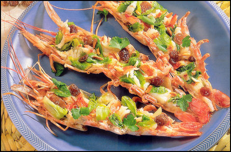 Ricette Crostacei Molluschi - Gamberoni ripieni