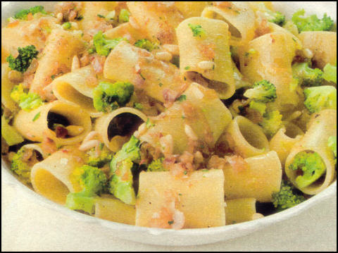 Ricette Primi Pasta - Paccheri ai broccoletti