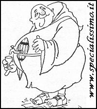 Vignette Senza parole - Frate beone